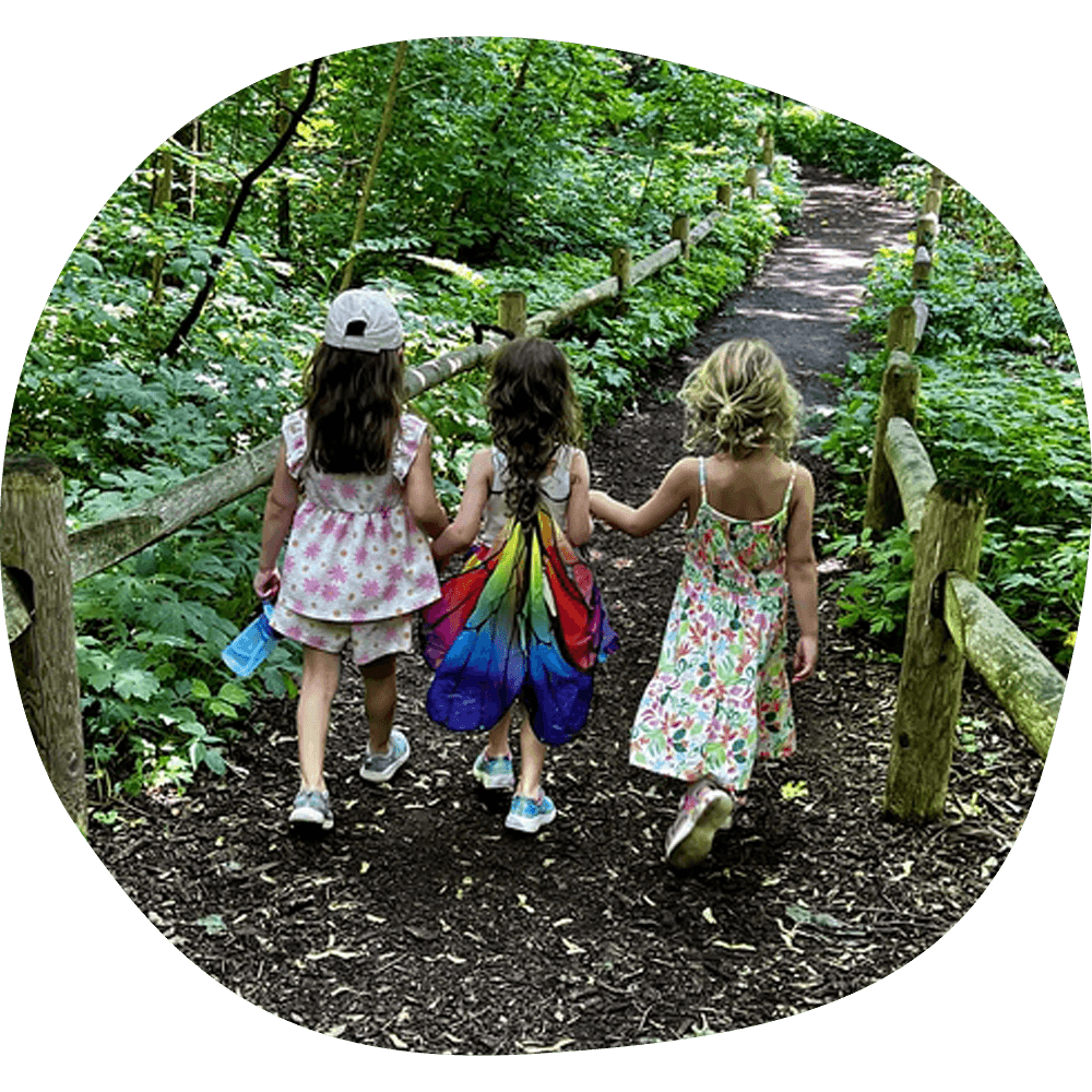 Photo of The Ivy facilities - three girls walking in the forest